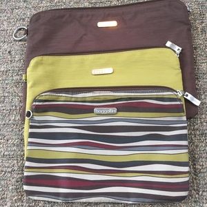 Trio of Baggallini pouches